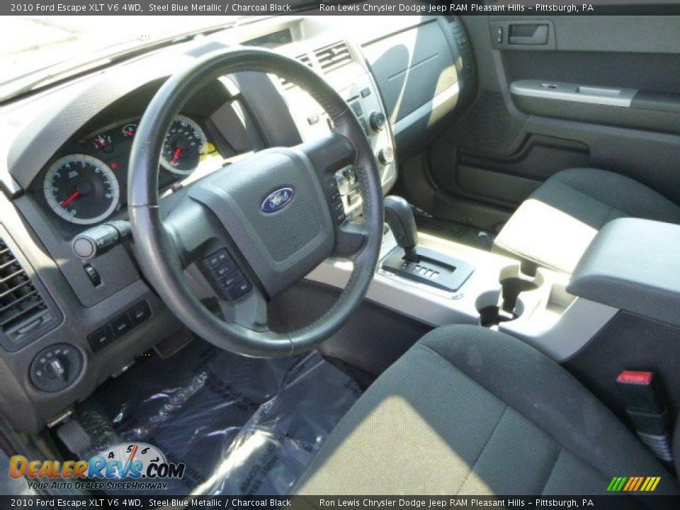 2010 Ford Escape XLT V6 4WD Steel Blue Metallic / Charcoal Black Photo #15