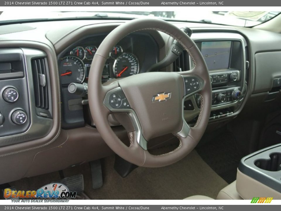 2014 Chevrolet Silverado 1500 LTZ Z71 Crew Cab 4x4 Summit White / Cocoa/Dune Photo #22