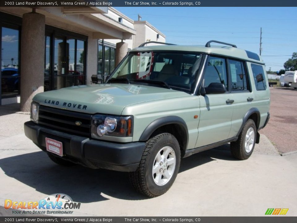 2003 Land Rover Discovery S Vienna Green / Alpaca Beige Photo #17