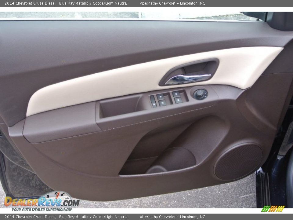 2014 Chevrolet Cruze Diesel Blue Ray Metallic / Cocoa/Light Neutral Photo #9