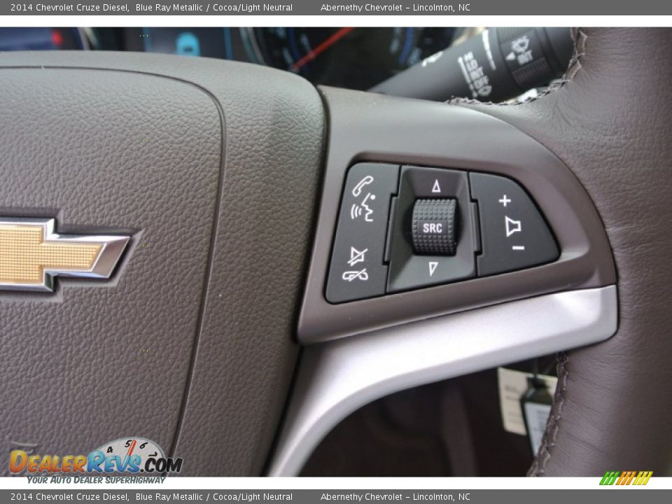 2014 Chevrolet Cruze Diesel Blue Ray Metallic / Cocoa/Light Neutral Photo #15