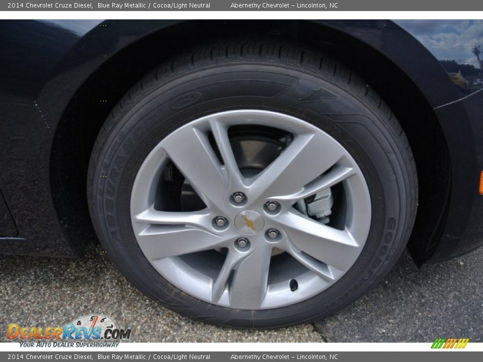 2014 Chevrolet Cruze Diesel Blue Ray Metallic / Cocoa/Light Neutral Photo #21