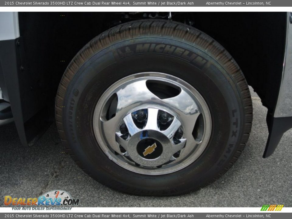 2015 Chevrolet Silverado 3500HD LTZ Crew Cab Dual Rear Wheel 4x4 Summit White / Jet Black/Dark Ash Photo #21