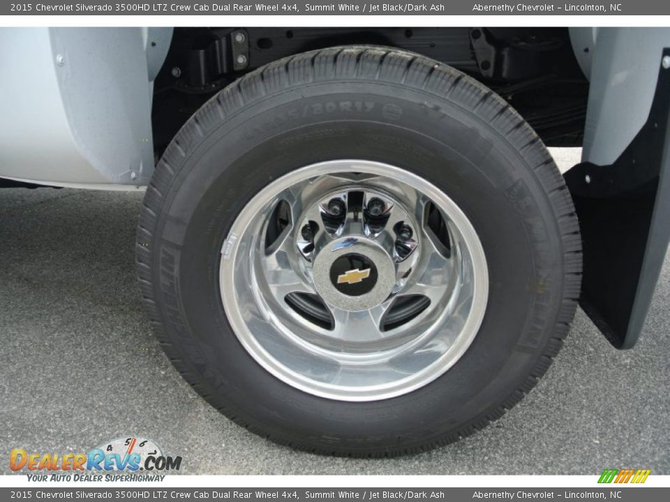 2015 Chevrolet Silverado 3500HD LTZ Crew Cab Dual Rear Wheel 4x4 Summit White / Jet Black/Dark Ash Photo #23