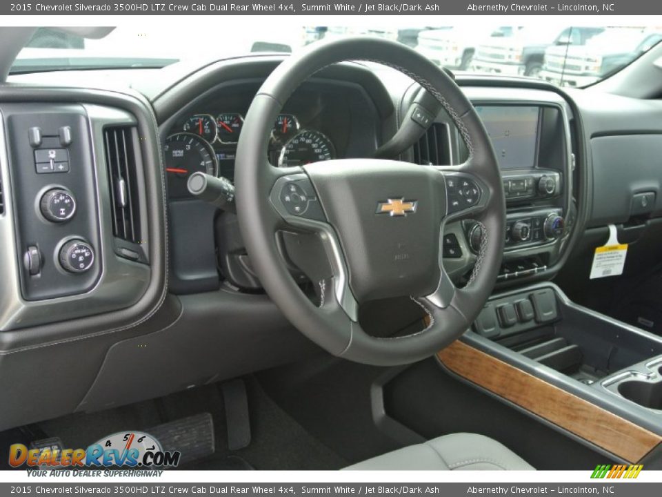 2015 Chevrolet Silverado 3500HD LTZ Crew Cab Dual Rear Wheel 4x4 Summit White / Jet Black/Dark Ash Photo #24