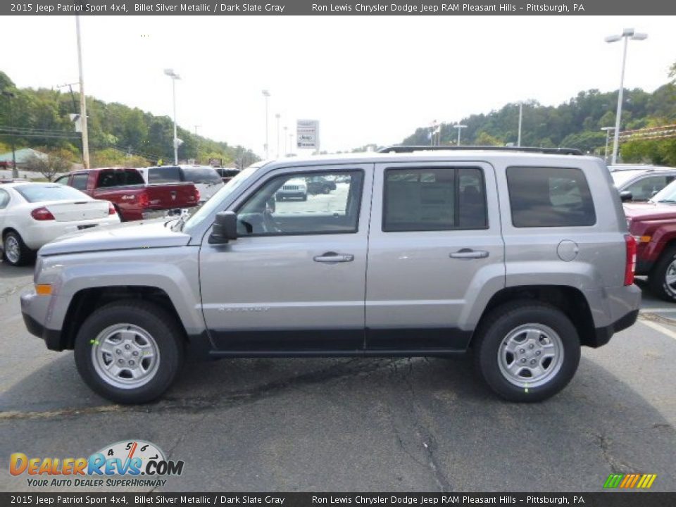 2015 Jeep Patriot Sport 4x4 Billet Silver Metallic / Dark Slate Gray Photo #2