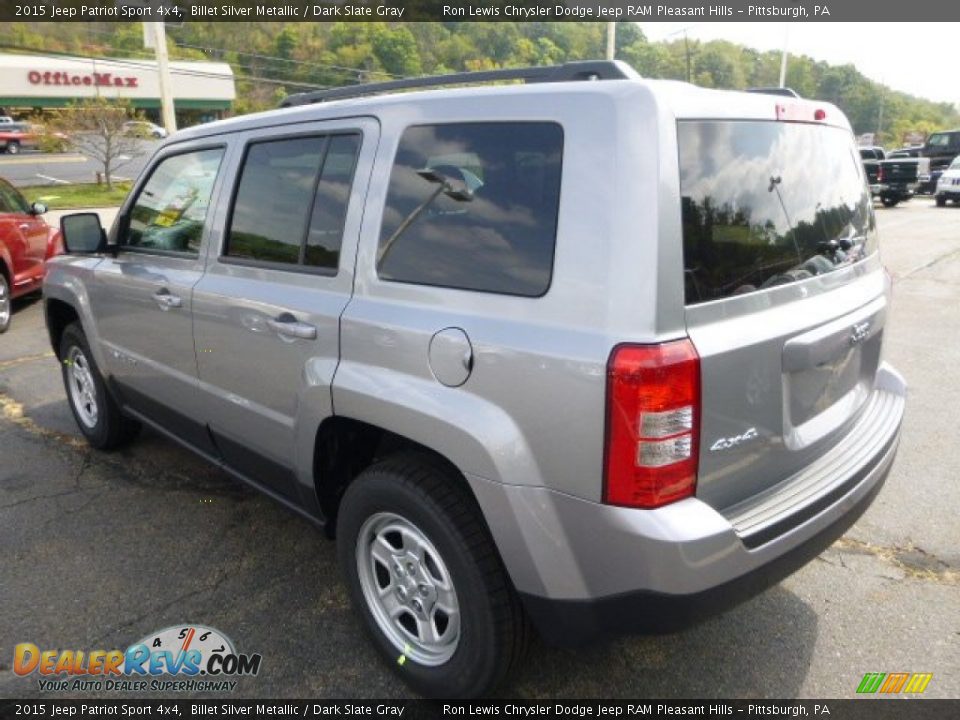 2015 Jeep Patriot Sport 4x4 Billet Silver Metallic / Dark Slate Gray Photo #3