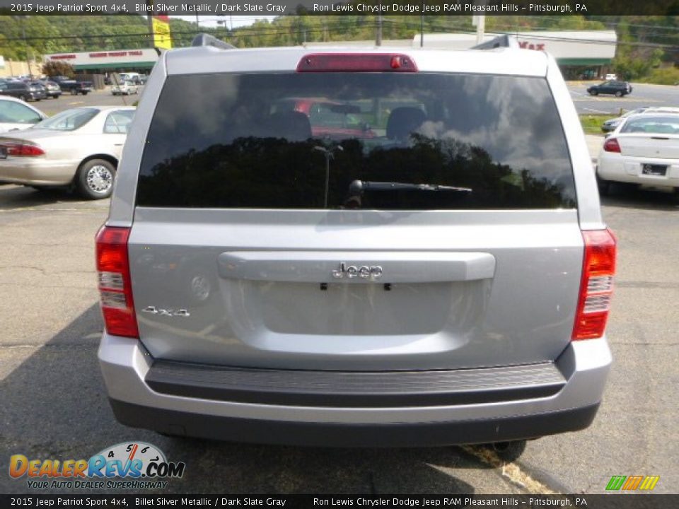 2015 Jeep Patriot Sport 4x4 Billet Silver Metallic / Dark Slate Gray Photo #4