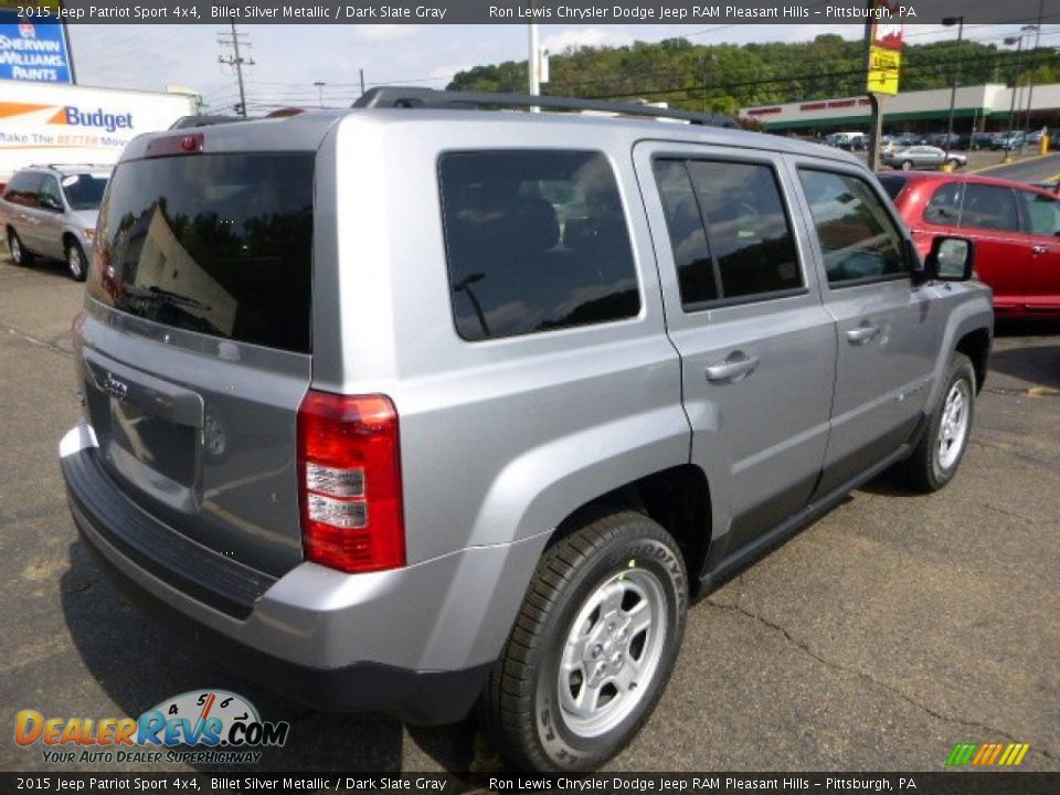 2015 Jeep Patriot Sport 4x4 Billet Silver Metallic / Dark Slate Gray Photo #5