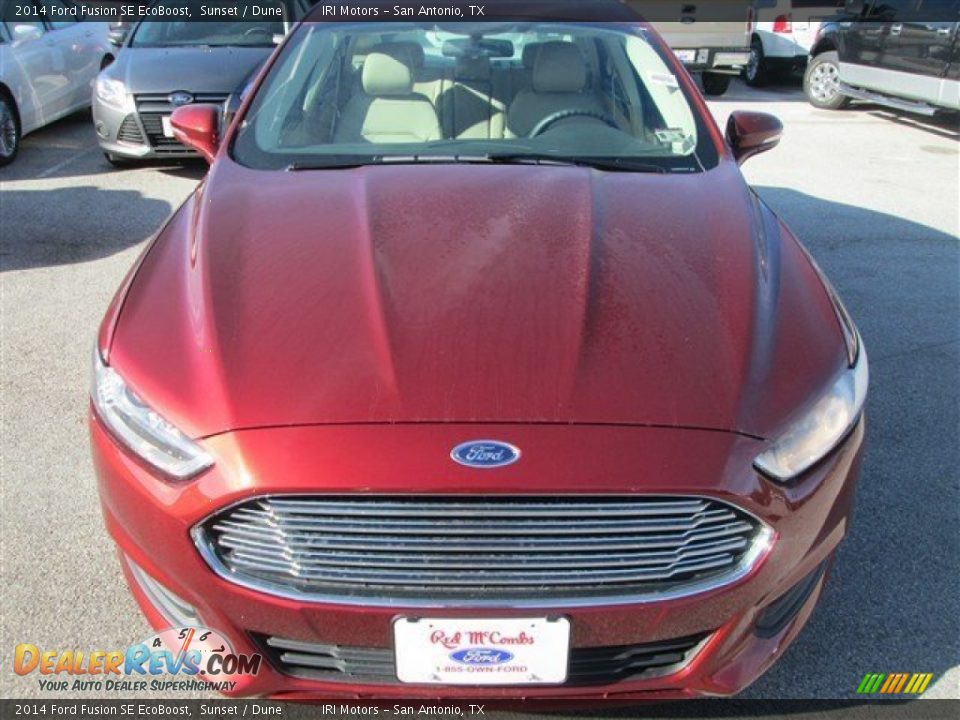 2014 Ford Fusion SE EcoBoost Sunset / Dune Photo #2