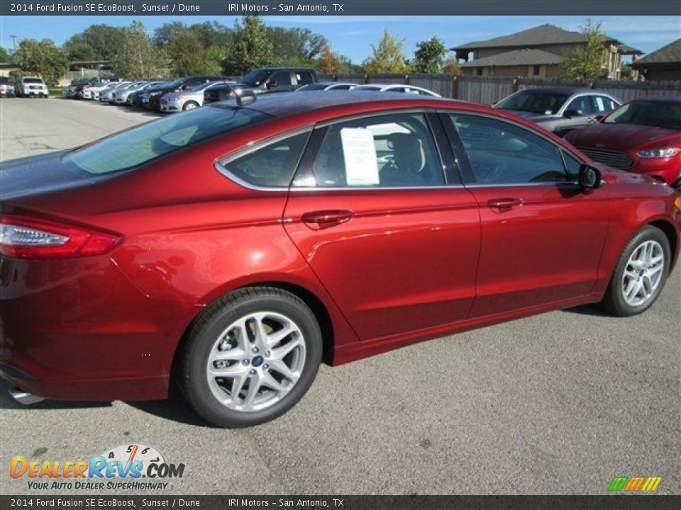 2014 Ford Fusion SE EcoBoost Sunset / Dune Photo #3