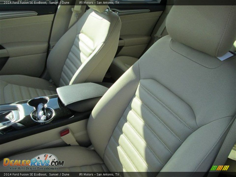 2014 Ford Fusion SE EcoBoost Sunset / Dune Photo #7
