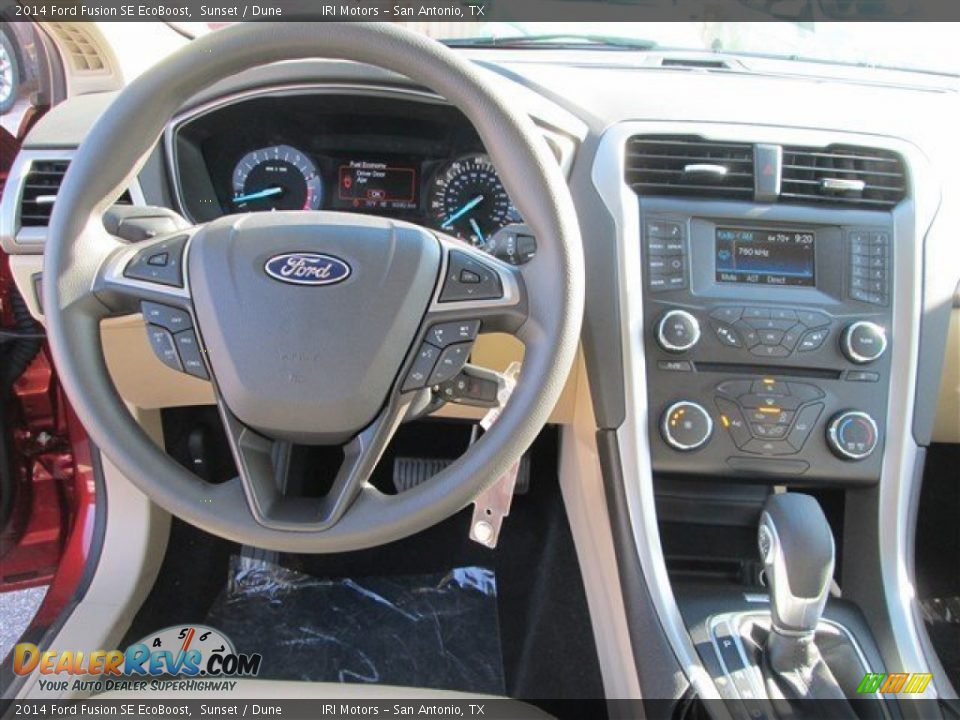 2014 Ford Fusion SE EcoBoost Sunset / Dune Photo #9