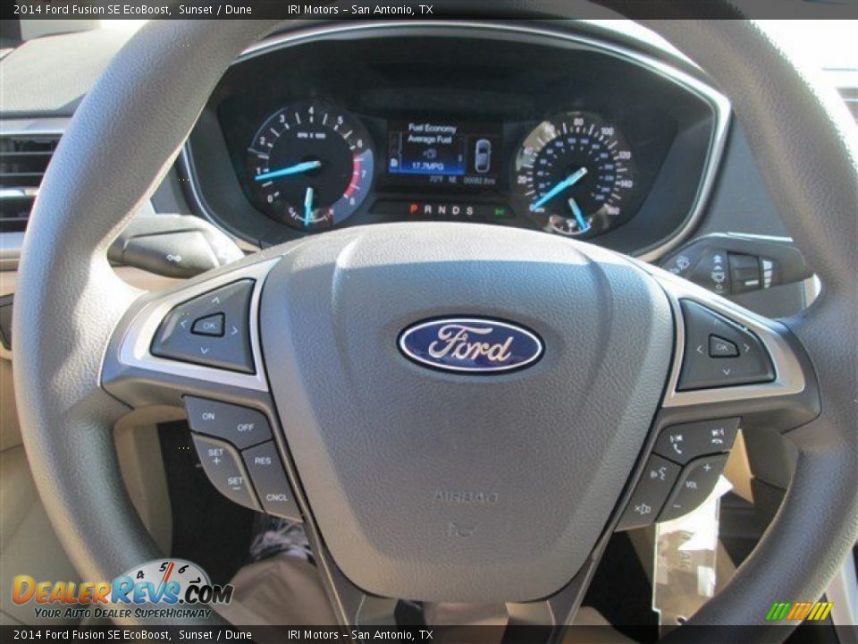 2014 Ford Fusion SE EcoBoost Sunset / Dune Photo #19