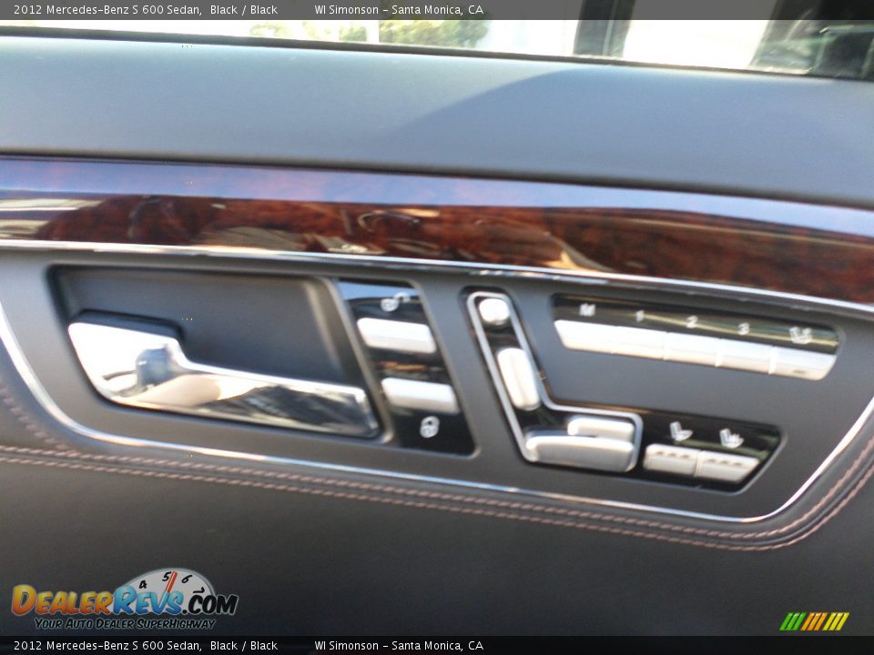 2012 Mercedes-Benz S 600 Sedan Black / Black Photo #7