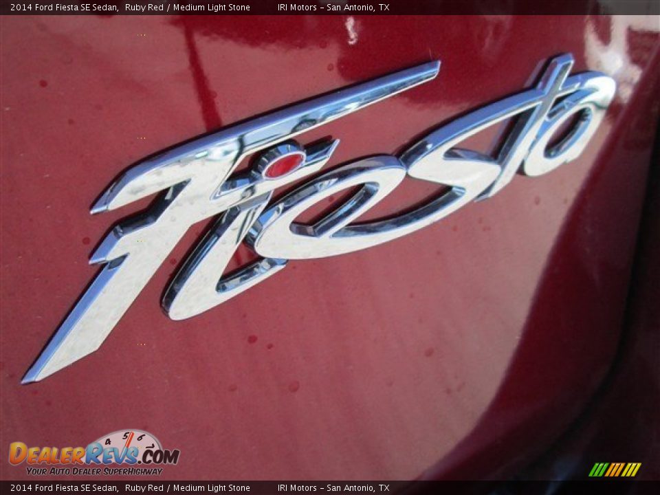 2014 Ford Fiesta SE Sedan Ruby Red / Medium Light Stone Photo #7
