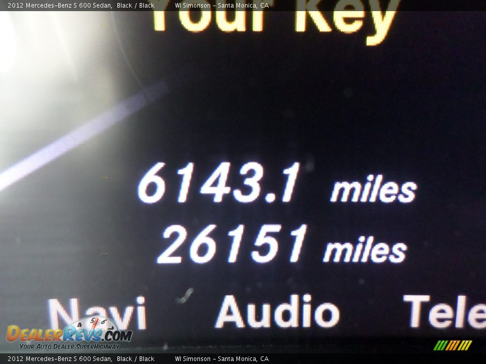 2012 Mercedes-Benz S 600 Sedan Black / Black Photo #10