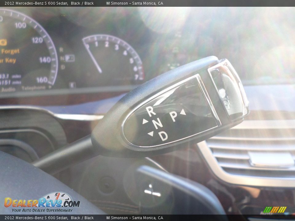 2012 Mercedes-Benz S 600 Sedan Black / Black Photo #11