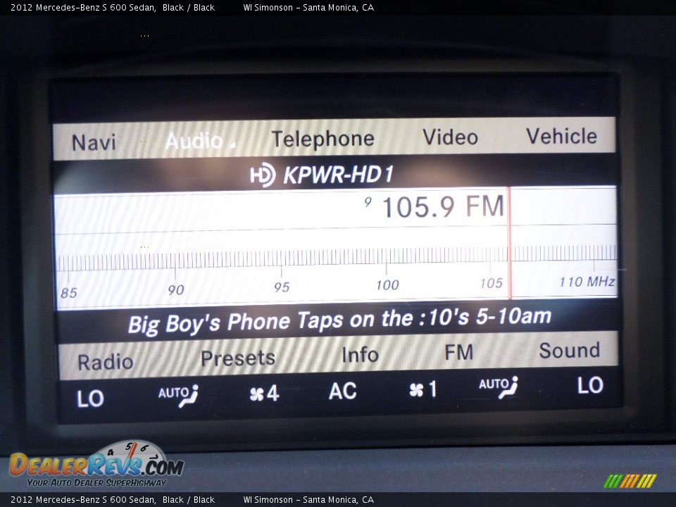 2012 Mercedes-Benz S 600 Sedan Black / Black Photo #15