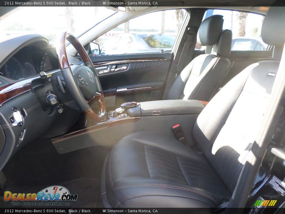 2012 Mercedes-Benz S 600 Sedan Black / Black Photo #18