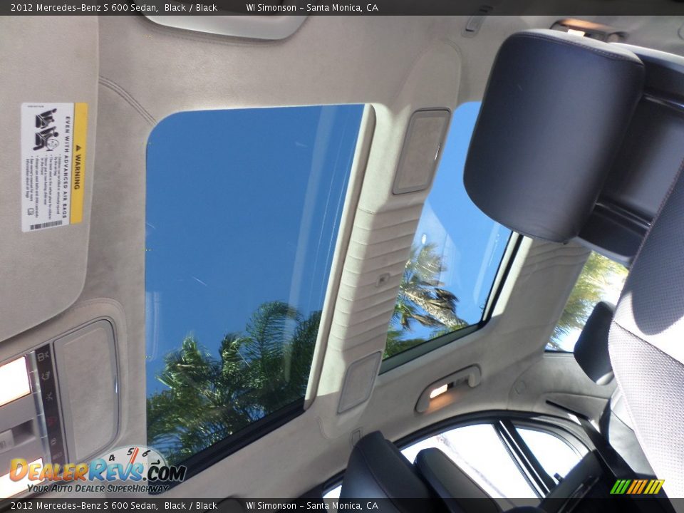 2012 Mercedes-Benz S 600 Sedan Black / Black Photo #22
