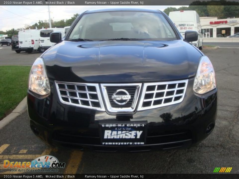 2010 Nissan Rogue S AWD Wicked Black / Black Photo #2