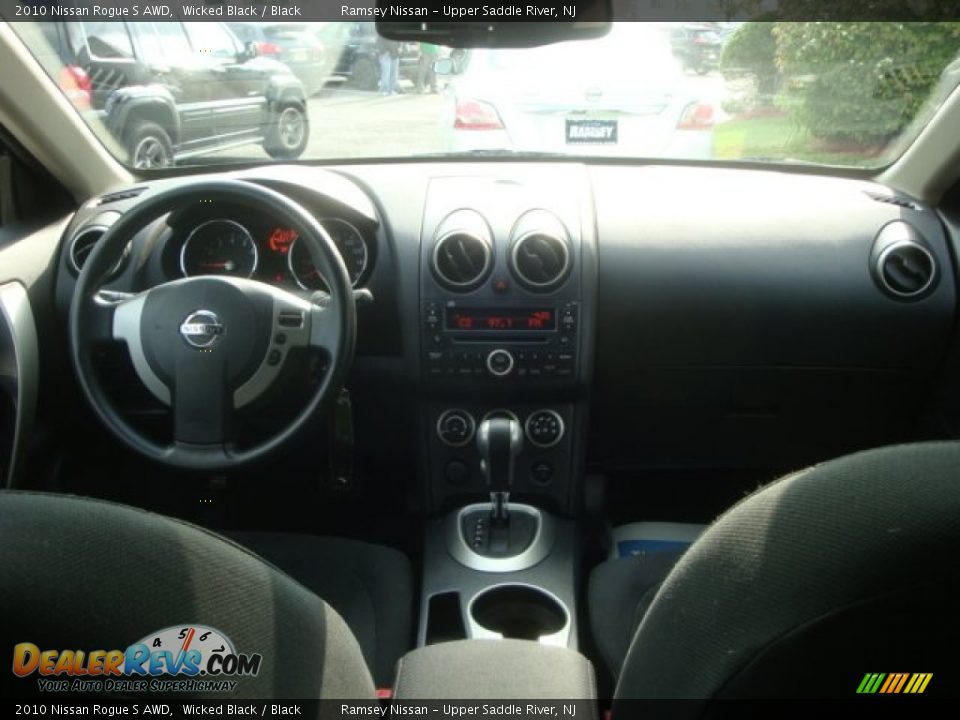2010 Nissan Rogue S AWD Wicked Black / Black Photo #11