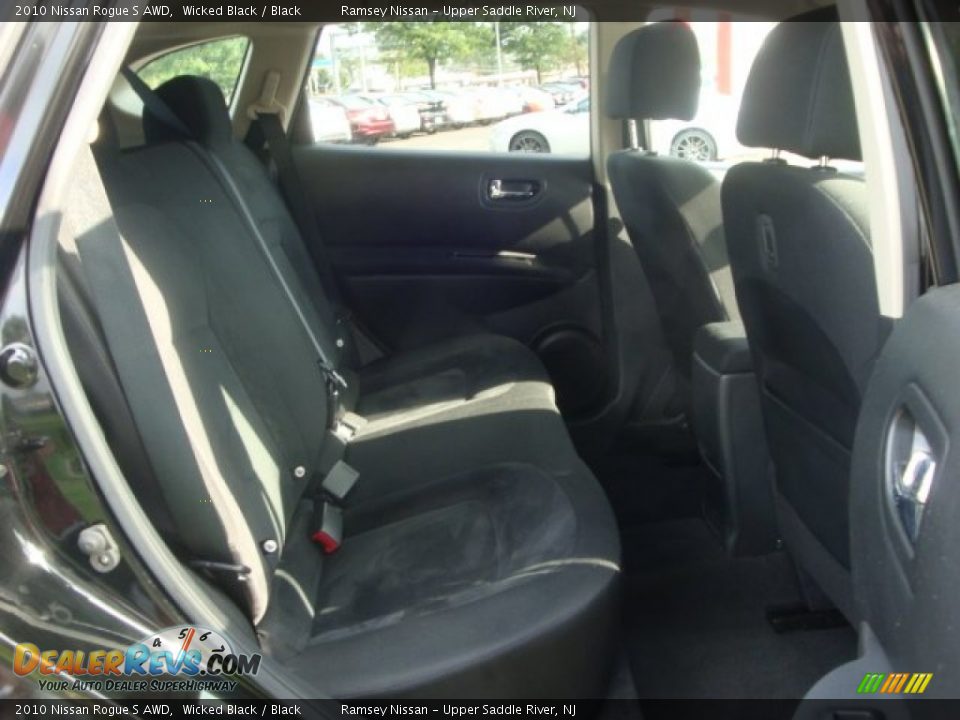 2010 Nissan Rogue S AWD Wicked Black / Black Photo #15