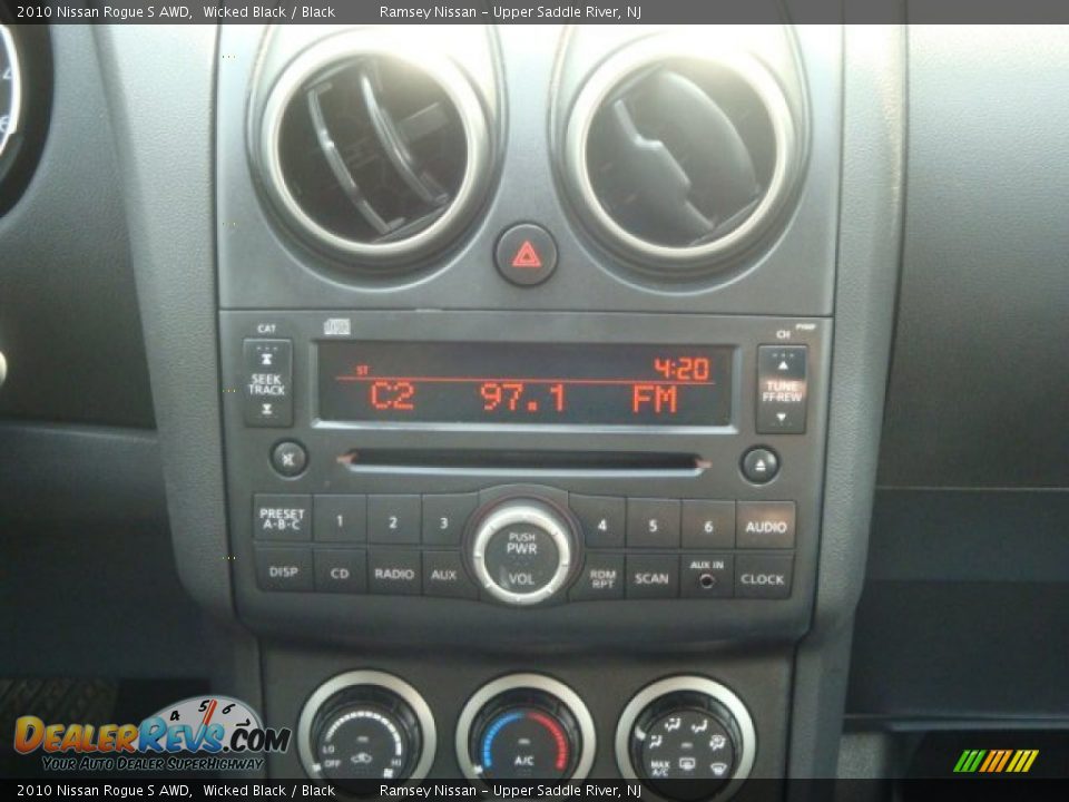2010 Nissan Rogue S AWD Wicked Black / Black Photo #20