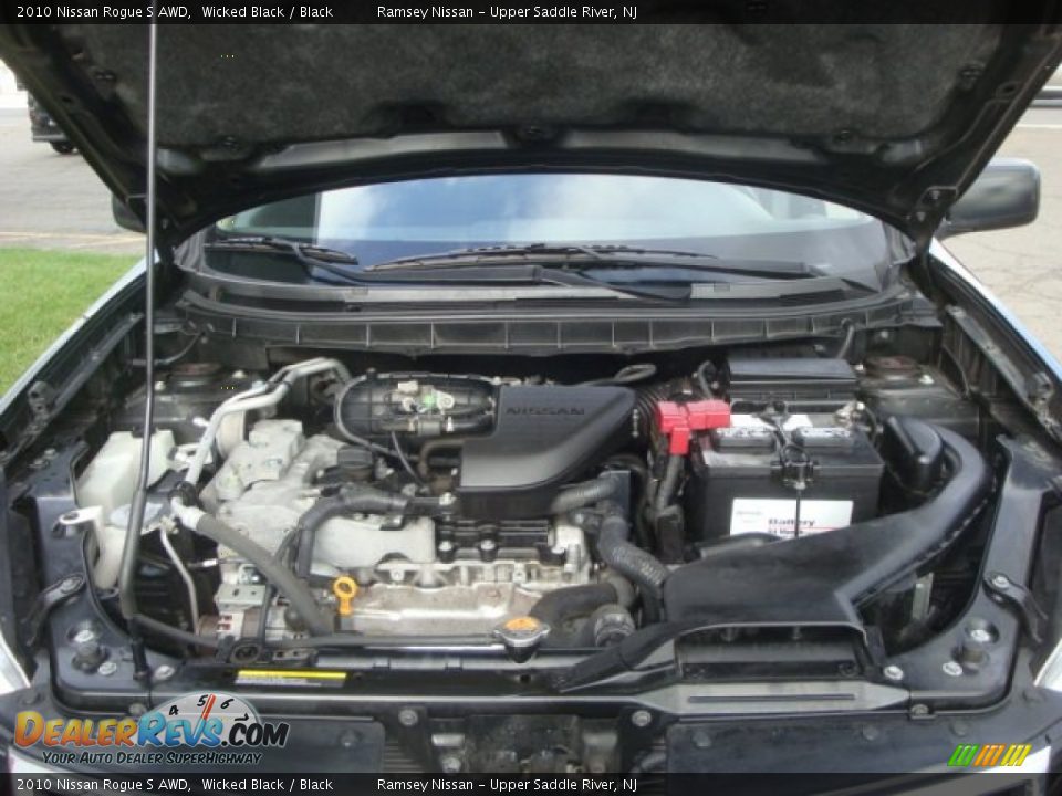 2010 Nissan Rogue S AWD Wicked Black / Black Photo #25