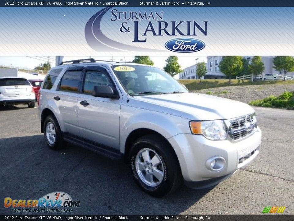 2012 Ford Escape XLT V6 4WD Ingot Silver Metallic / Charcoal Black Photo #1