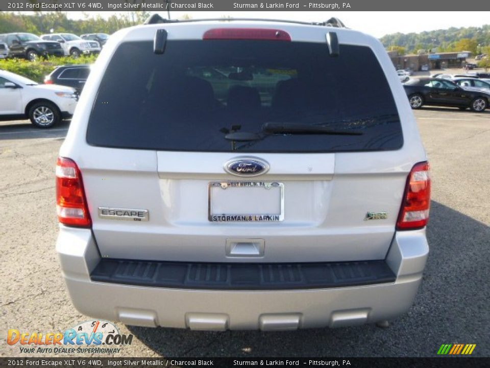 2012 Ford Escape XLT V6 4WD Ingot Silver Metallic / Charcoal Black Photo #3