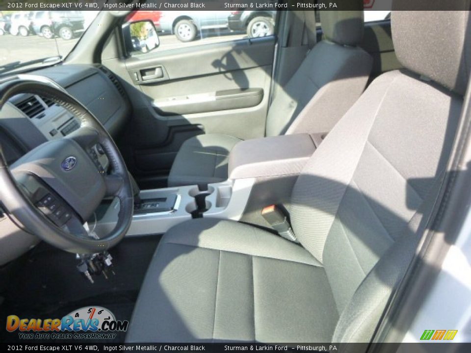 2012 Ford Escape XLT V6 4WD Ingot Silver Metallic / Charcoal Black Photo #8