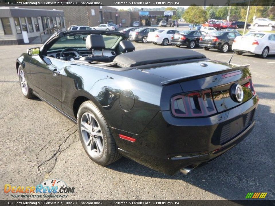 2014 Ford Mustang V6 Convertible Black / Charcoal Black Photo #4