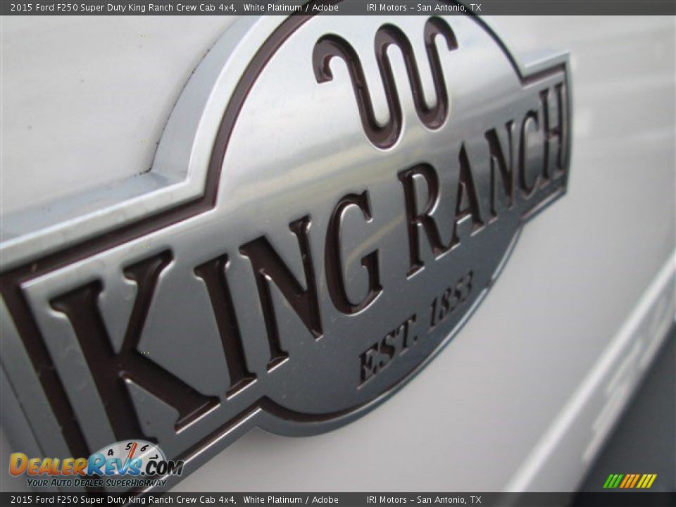 2015 Ford F250 Super Duty King Ranch Crew Cab 4x4 White Platinum / Adobe Photo #6