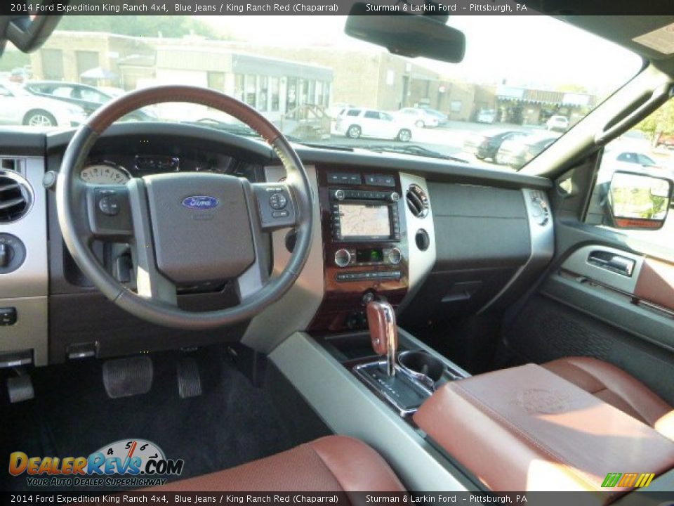 2014 Ford Expedition King Ranch 4x4 Blue Jeans / King Ranch Red (Chaparral) Photo #12
