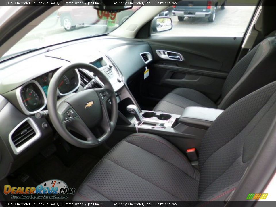 Jet Black Interior - 2015 Chevrolet Equinox LS AWD Photo #16