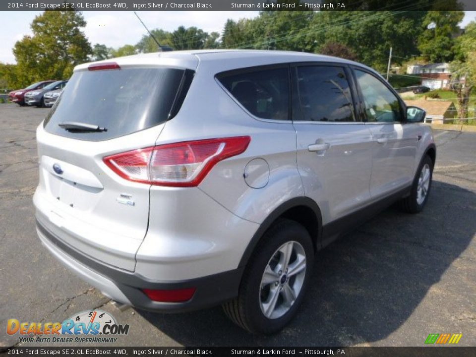 2014 Ford Escape SE 2.0L EcoBoost 4WD Ingot Silver / Charcoal Black Photo #2