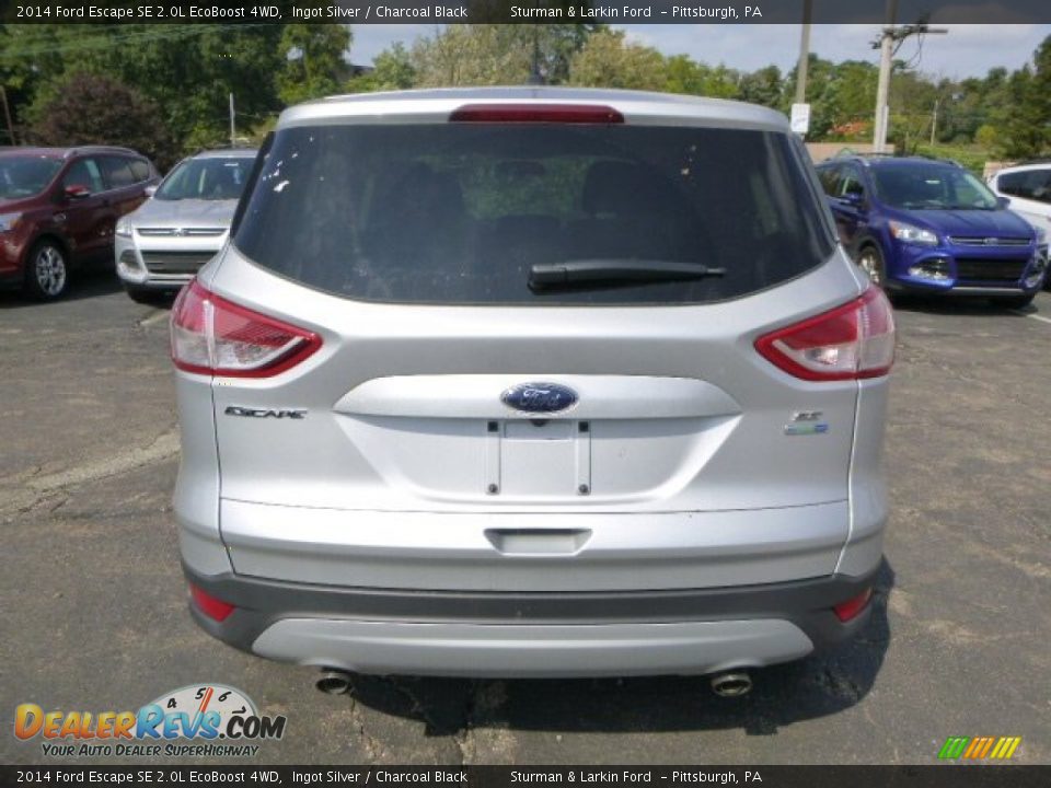 2014 Ford Escape SE 2.0L EcoBoost 4WD Ingot Silver / Charcoal Black Photo #3