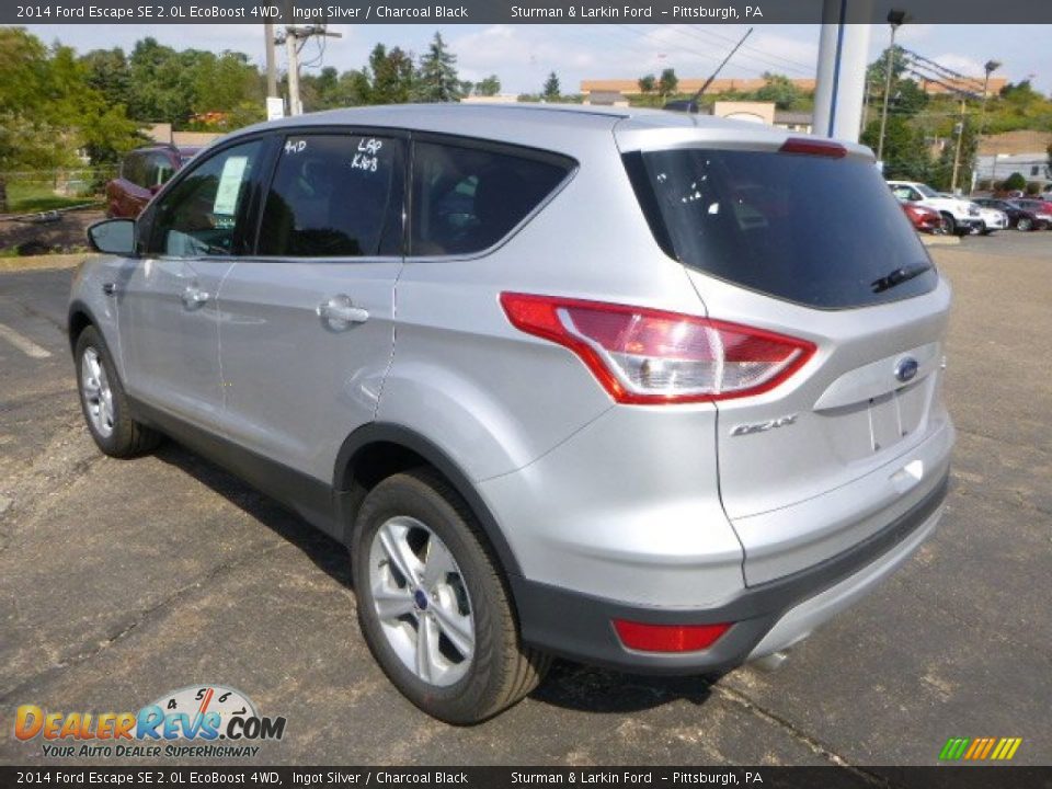 2014 Ford Escape SE 2.0L EcoBoost 4WD Ingot Silver / Charcoal Black Photo #4