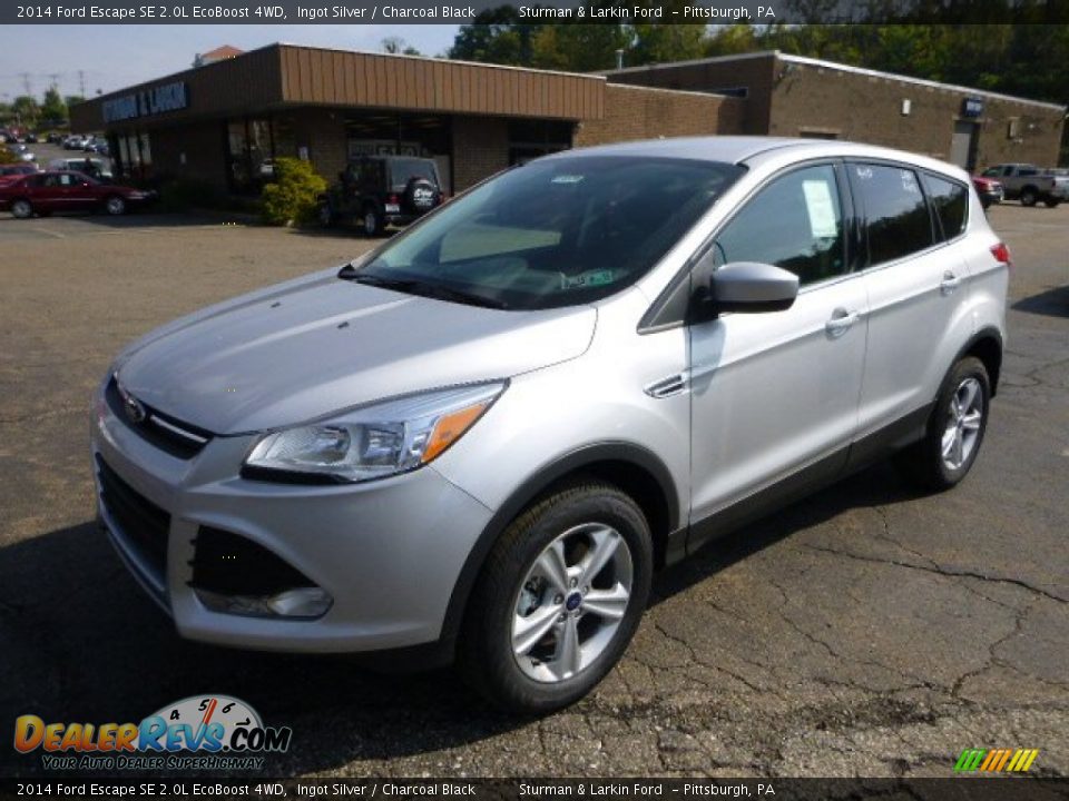 2014 Ford Escape SE 2.0L EcoBoost 4WD Ingot Silver / Charcoal Black Photo #5