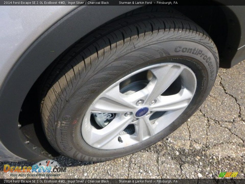 2014 Ford Escape SE 2.0L EcoBoost 4WD Ingot Silver / Charcoal Black Photo #7