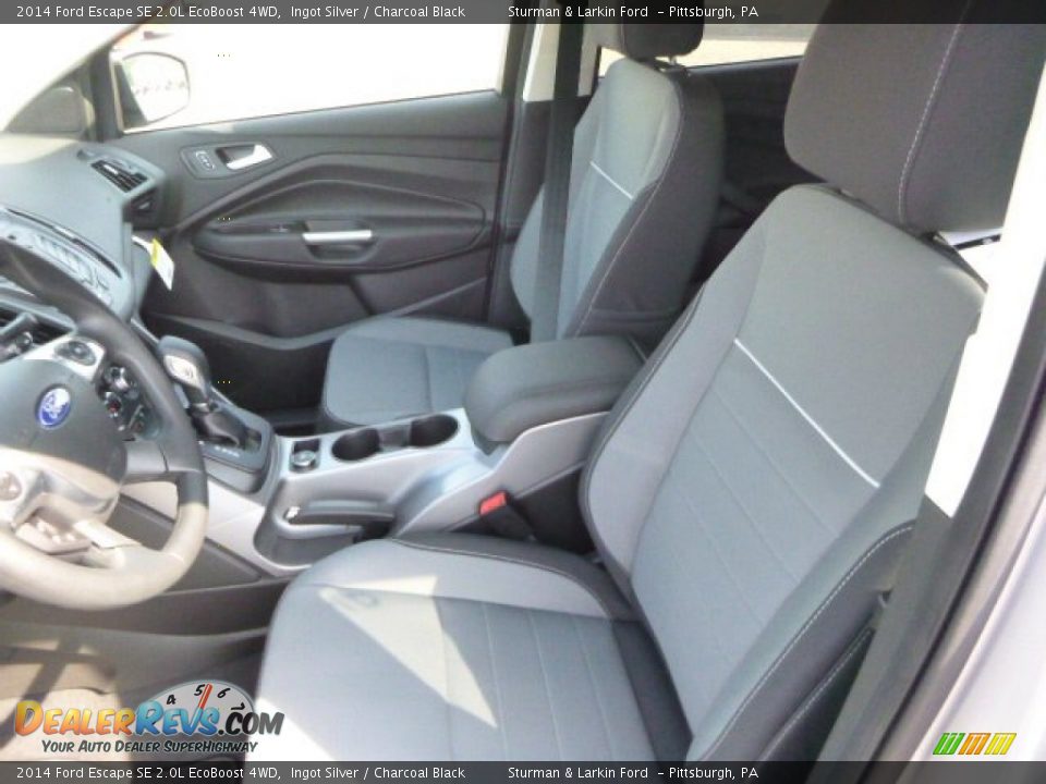 2014 Ford Escape SE 2.0L EcoBoost 4WD Ingot Silver / Charcoal Black Photo #8