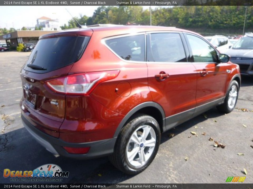 2014 Ford Escape SE 1.6L EcoBoost 4WD Sunset / Charcoal Black Photo #2