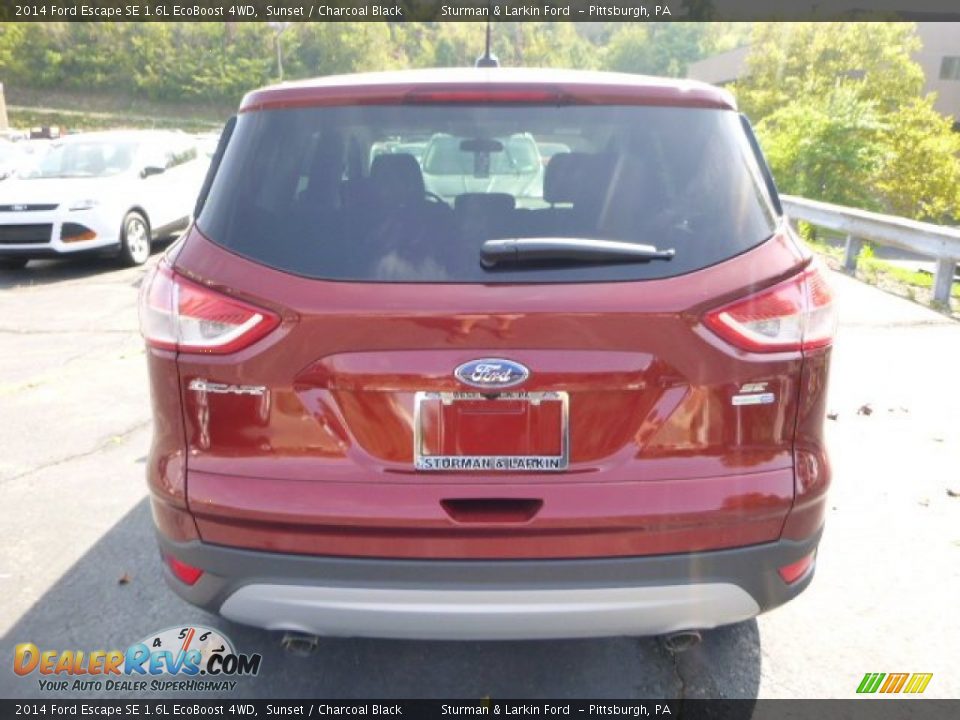 2014 Ford Escape SE 1.6L EcoBoost 4WD Sunset / Charcoal Black Photo #3