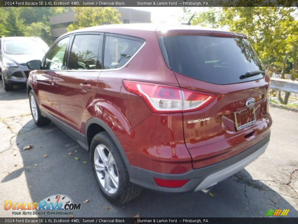2014 Ford Escape SE 1.6L EcoBoost 4WD Sunset / Charcoal Black Photo #4