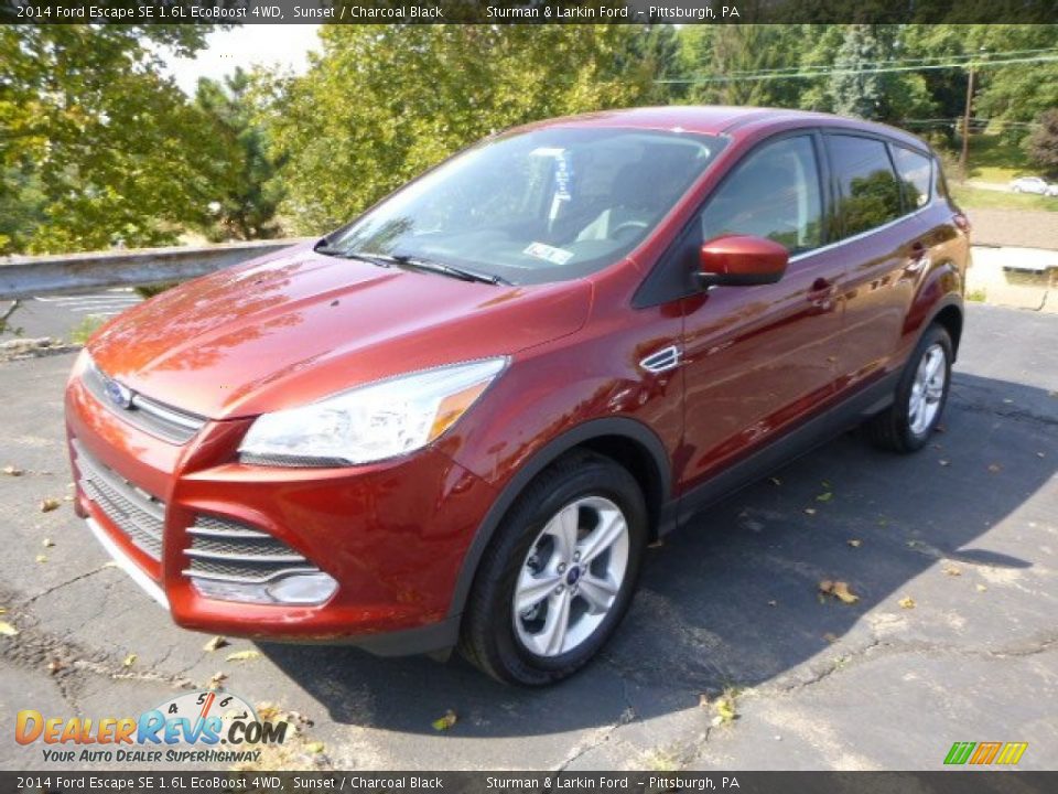 2014 Ford Escape SE 1.6L EcoBoost 4WD Sunset / Charcoal Black Photo #5