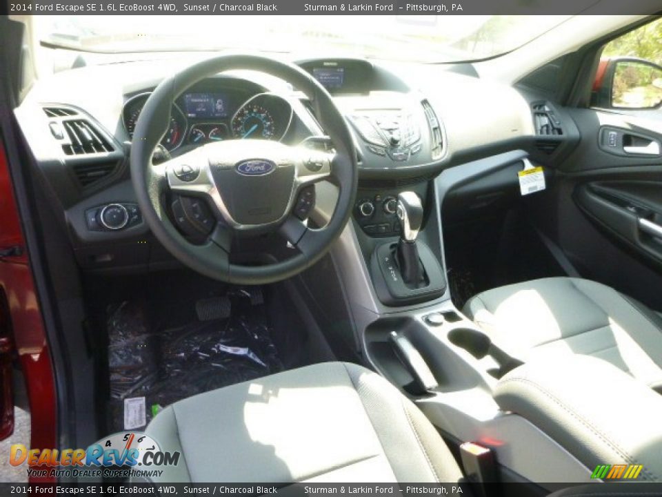 2014 Ford Escape SE 1.6L EcoBoost 4WD Sunset / Charcoal Black Photo #10