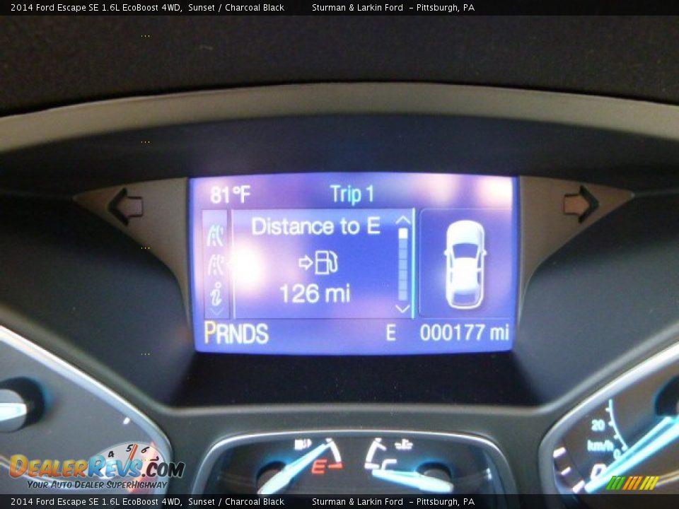 2014 Ford Escape SE 1.6L EcoBoost 4WD Sunset / Charcoal Black Photo #13