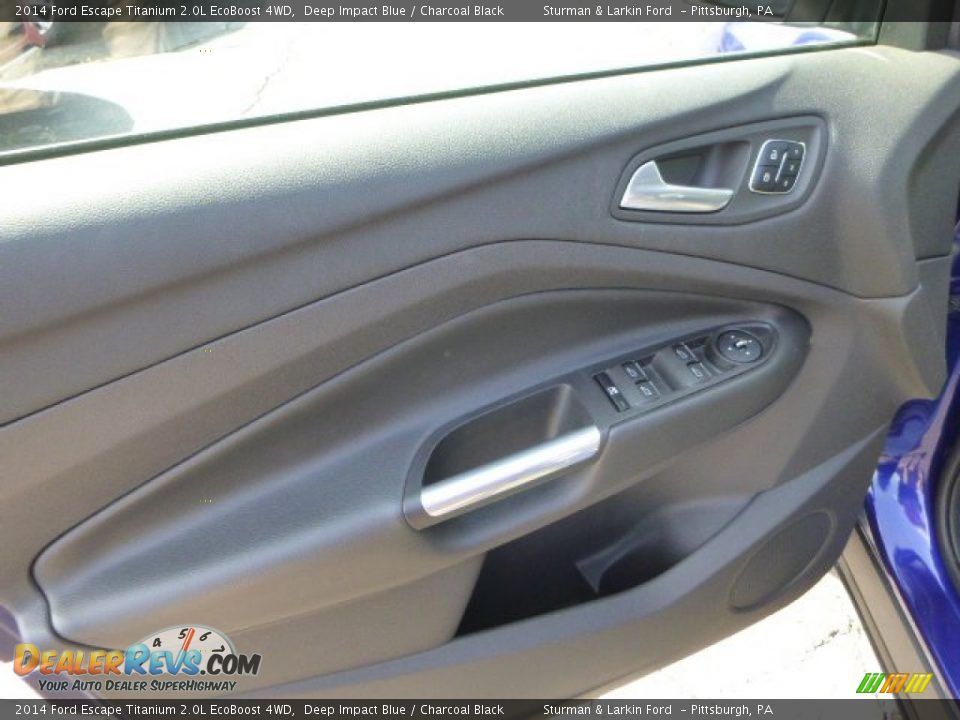 2014 Ford Escape Titanium 2.0L EcoBoost 4WD Deep Impact Blue / Charcoal Black Photo #10